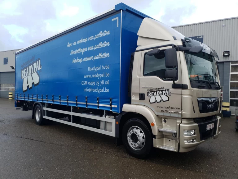 Readypal bakwagen met blauwe laadbak
