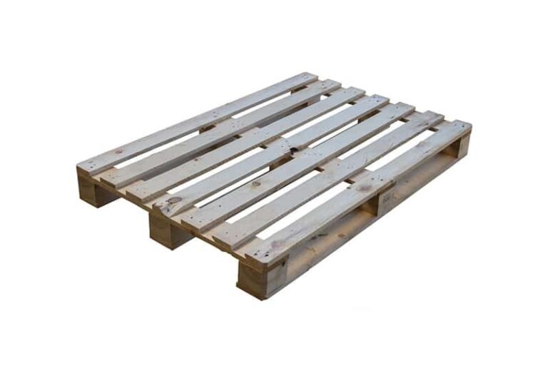 Mittelschwere Klotzpalette 800 &times; 1200 mit 3 Kufen, neu / gebraucht